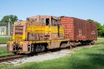 NCSL 100 and a boxcar are on display at Cowan Railroad Museum